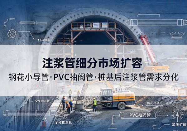 济阳注浆管细分市场扩容，隧道钢花小导管、PVC 袖阀管、桩基后注浆管需求分化